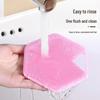 Wall-Hanging Silicone Hex Bath Brush: Easy Storage, Skin-Friendly, Perfect for Shower & Pet Grooming
