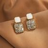 Square-shaped Trendy Purple Square-shaped Fashion Commuting Earrings and Ear Pendants for Accessories.