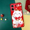 China cute lucky cat Case For Xiaomi Redmi Note 14 13 12 11 15 Pro Plus Redmi 15 13 10 10C 12C 13C 14C 15C Funda