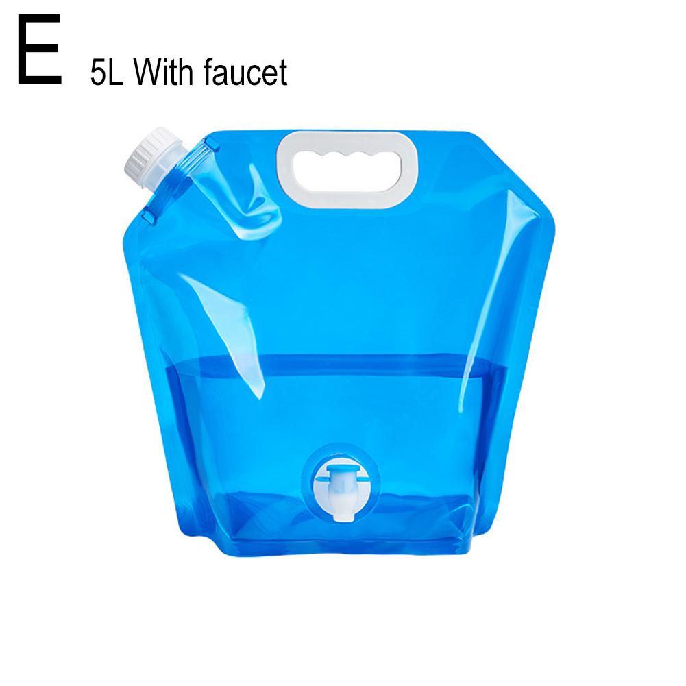5/10L Portable Camping Water Bag Foldable Drinking Water Bucket Large Capacity Water Container For Outdoor Travel Lightweight