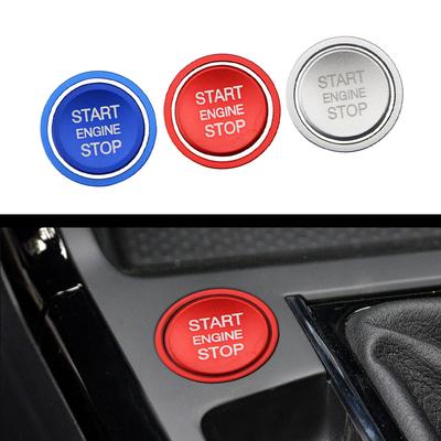 Для VW CC Tiguan Atlas Passat Автоматический старт Остановка Двигатель Кнопка Кольцо Крышка Чехол Автомобиль Стилизация Наклейки Аксессуары Аксессуары