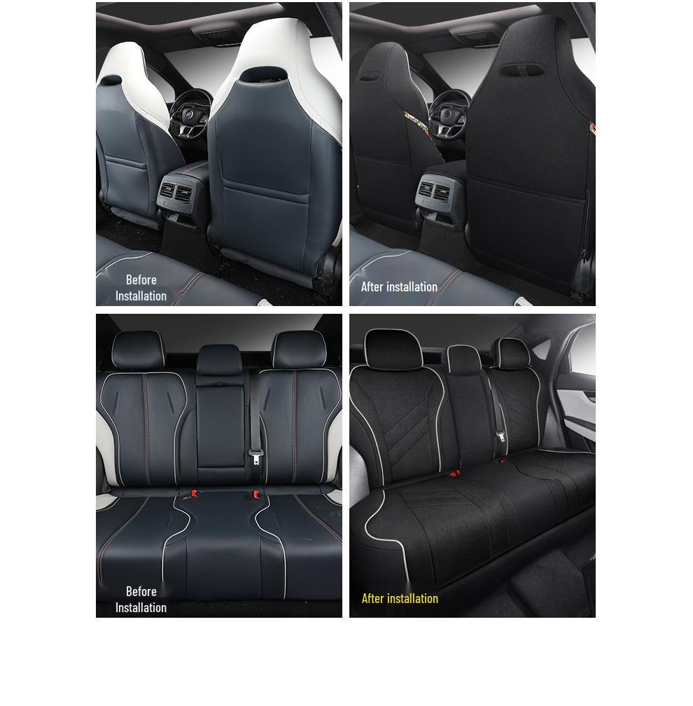 BYD Qin Plus All-Season Linen Cartoon Car Seat Cover