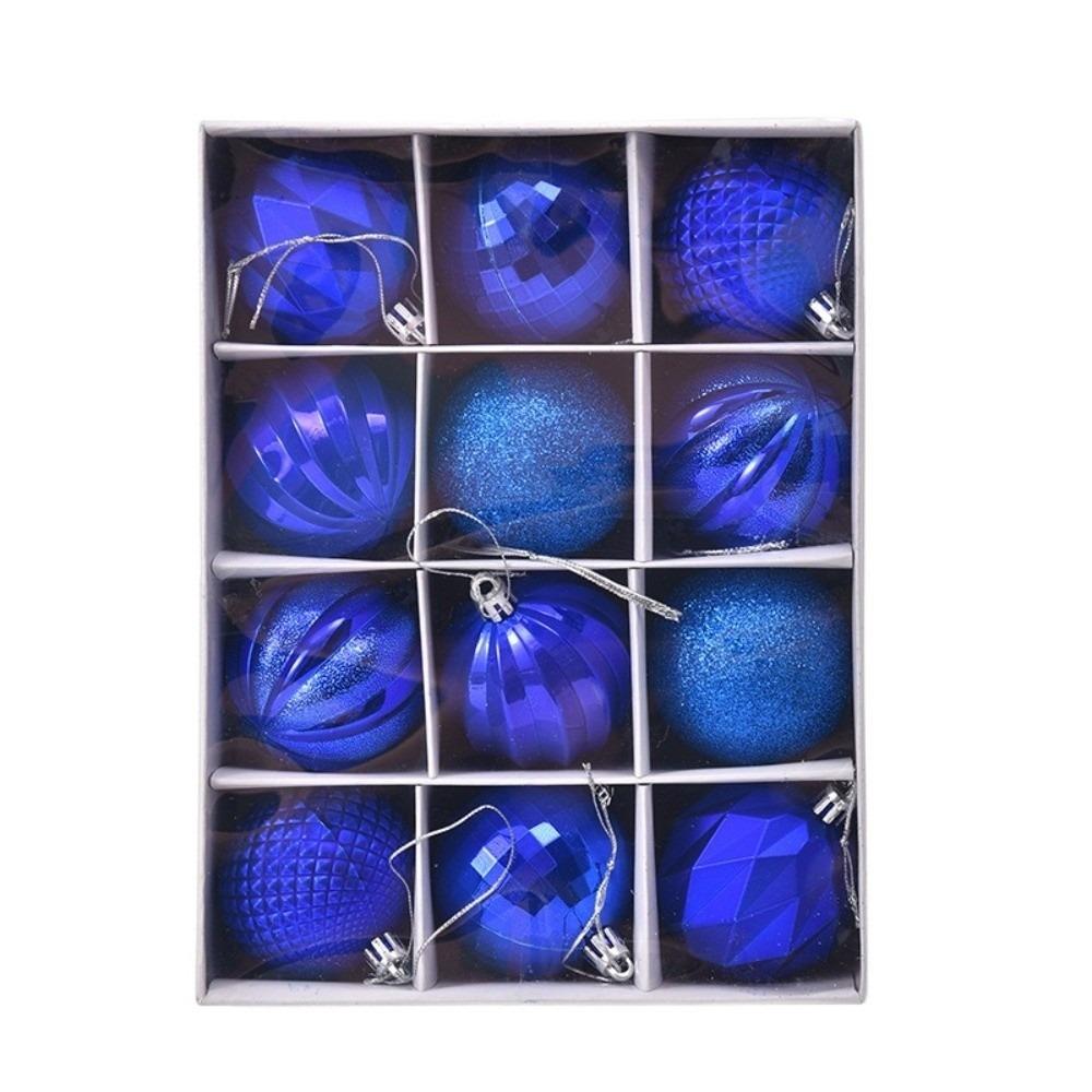 12Pcs/Set Creative Christmas Tree Balls Shiny Xmas Baubles Durable Christmas Ball  Showcase