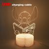 Led Cute Touch Lamp Anime Stitch Gaming Bedroom Decoration Usb Night Lights Kids Birthday Personalized Gift Aesthetic Room Decor