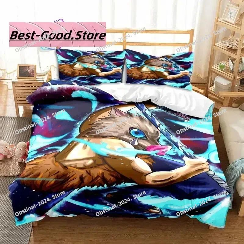 Hashibira Inosuke Anime Demon Slayer Set Biancheria da Letto Singolo Twin Full Queen King Size Set Letto Adulto Bambino Camera da Letto Stampa 3D
