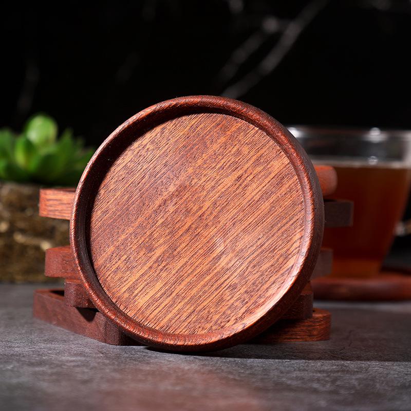 

Подставки из розового дерева, подставки под чай, кофейные коврики, изоляционные коврики для дома, ресторана, кофейни, 345 X 345 X 04 дюйма