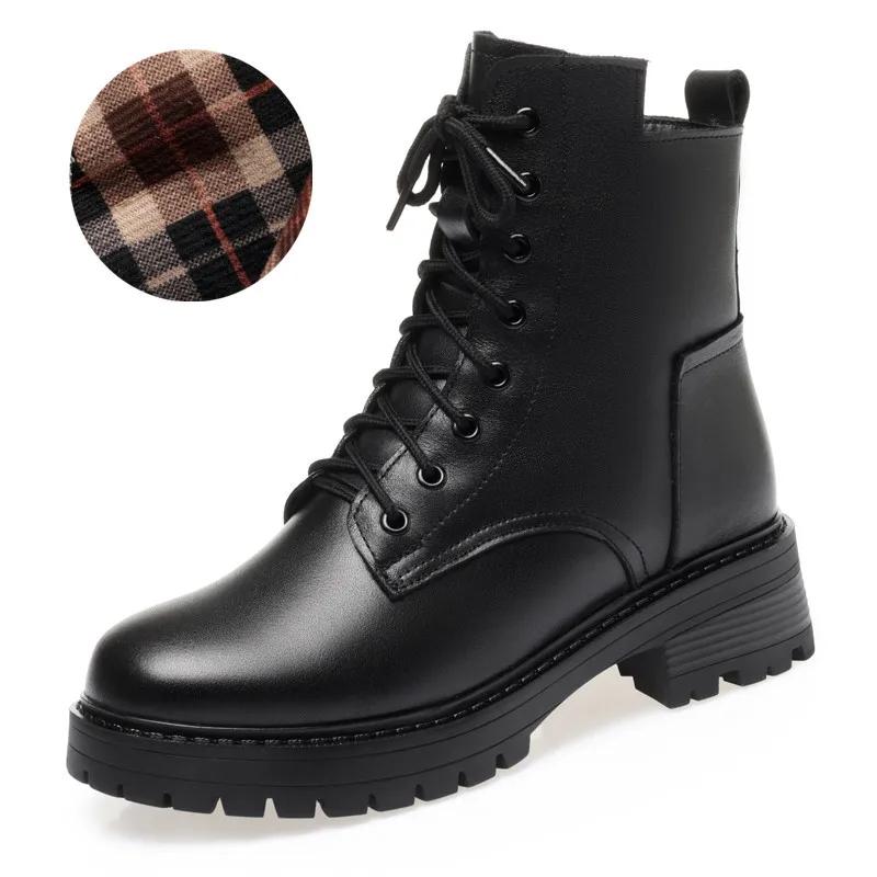 

Популярные нескользящие женские зимние стеганые ботинки Comemore, теплые женские ботильоны из натуральной кожи, пушистая коричневая зимняя обувь, женские большие размеры 43 43