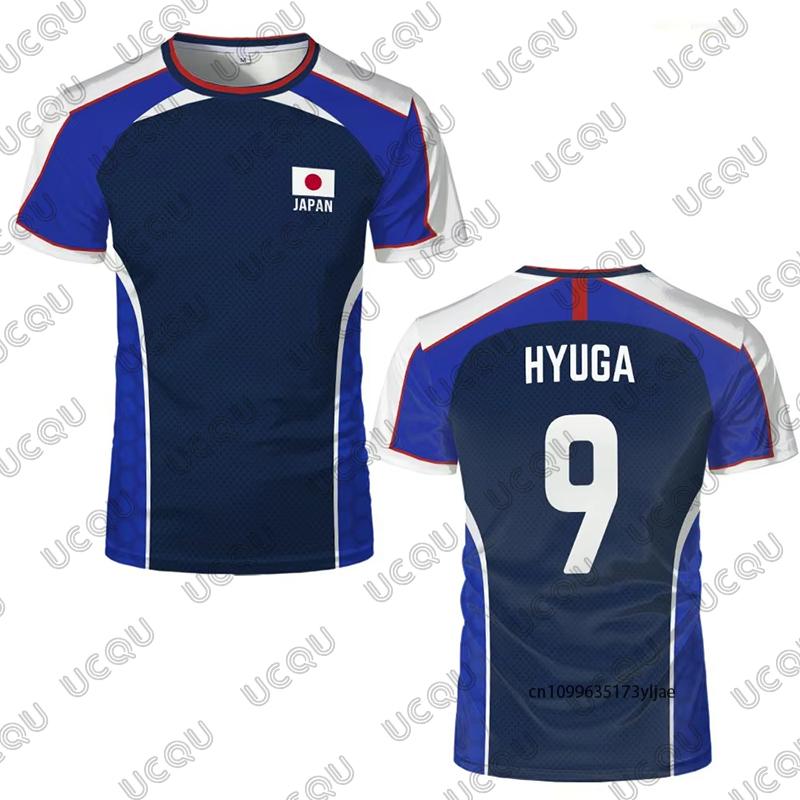 2026 Summer Anime Captain Tsubasa Japanese Flag Football Jersey T-shirt For Men Quick-drying Sports Tees Casual Tops