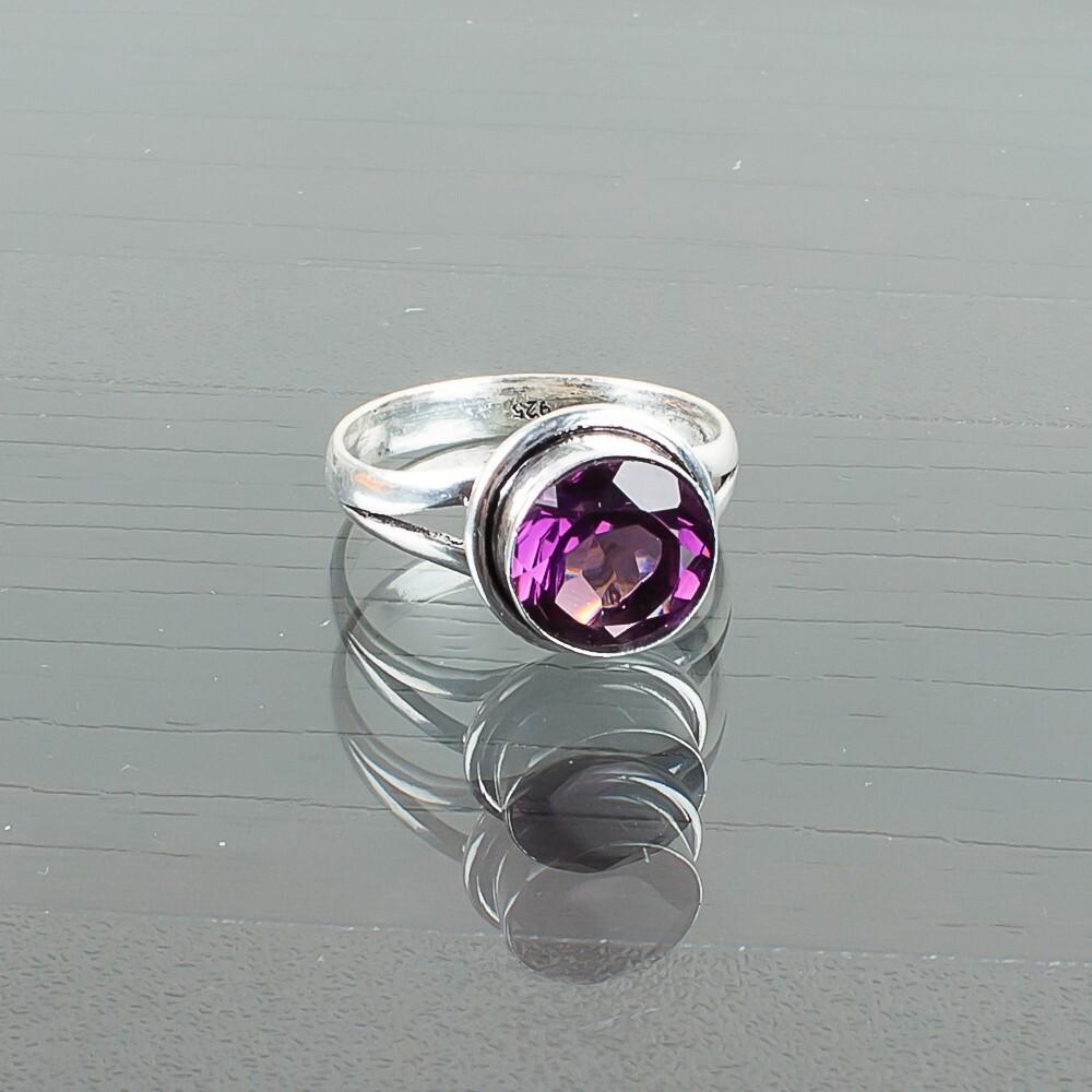 Amethyst Gemstone 925 Sterling Silver Jewelry Handmade Engagement Ring For Her RR-11-5