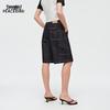Taiping Bird High-Waisted Denim Mid-Length Shorts ABHBG2258