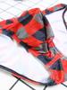 Plaid Ice Silk Ribbed Men's Breathable Underwear Triangle Briefs