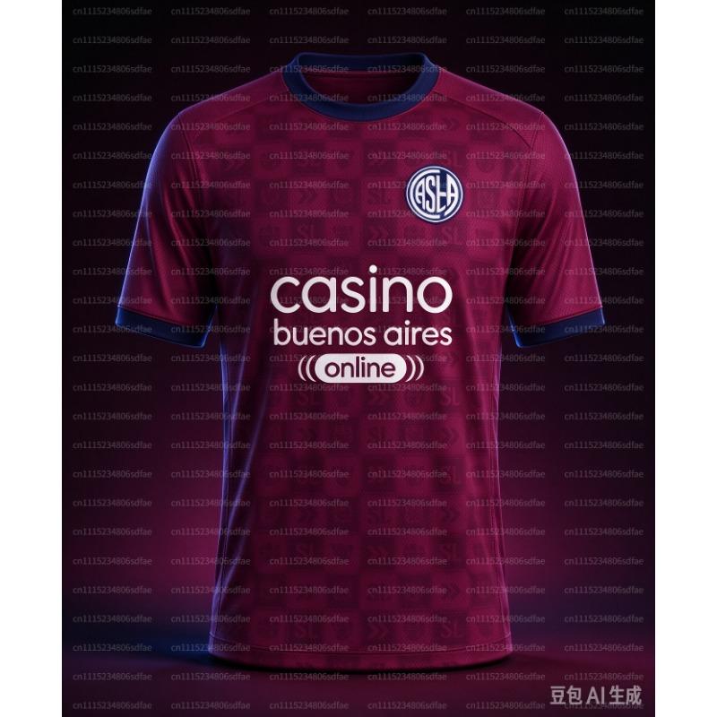26‑27 San Lorenzo Football Jersey Shirt, Men New 3D Print Sports Tshirt, Match Training Breathable Quick Drying Soccer Shirt