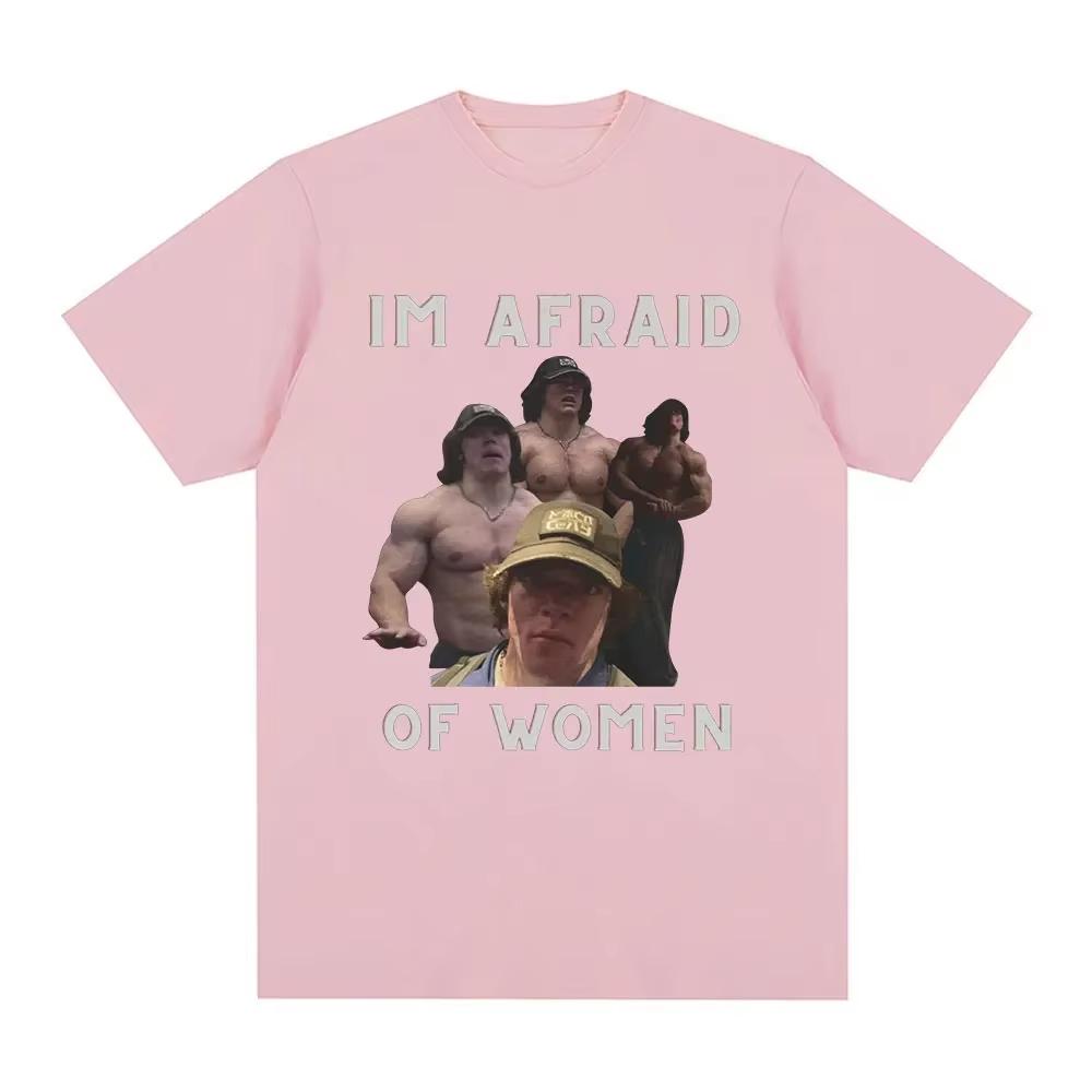 Ich habe Angst vor Frauen Sam Sulek T-Shirt Fitnessstudio Fitnessbegeistertes Geschenk T-Shirt Damenbekleidung Lässige Lustige Kleidung Grafik T-Shirts