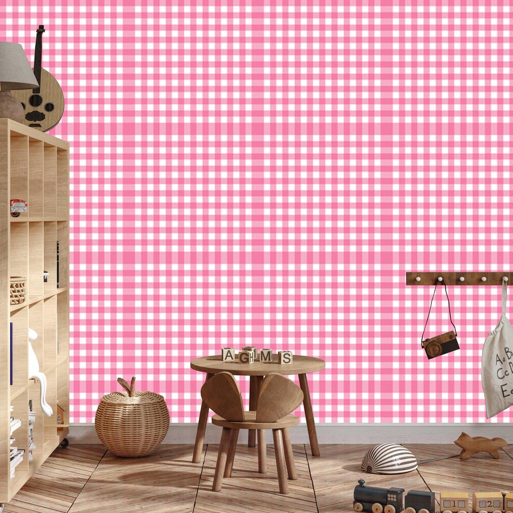 Wallpaper Fabric Pattern Powder Pink, Fine Detail 50x1000