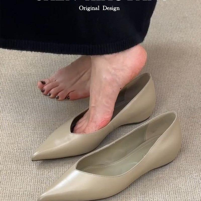 

Модные Элегантные Женские Балетки с Острым Носком Модные Вечерние Лоферы Тренд Сандалии 2025 Дизайнерские Сексуальные Летние Новые Женские Кроссовки Zapatos 40