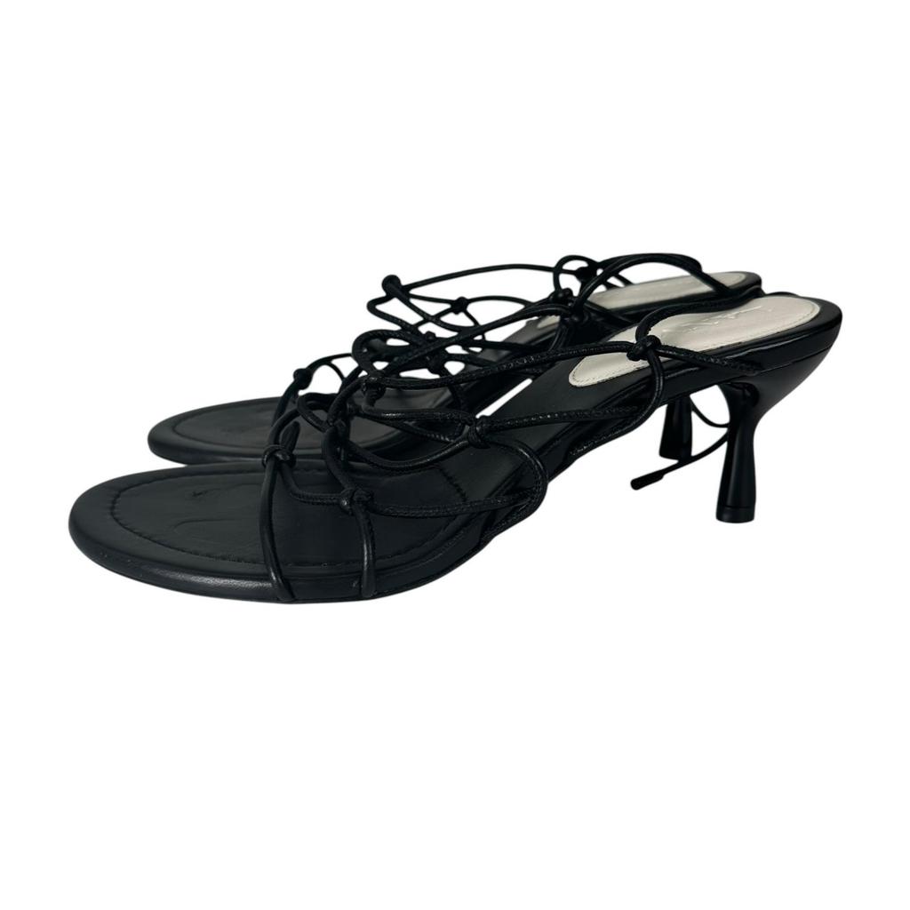 Lanvin (38) Sandalias de Mujer con Cordones Negras