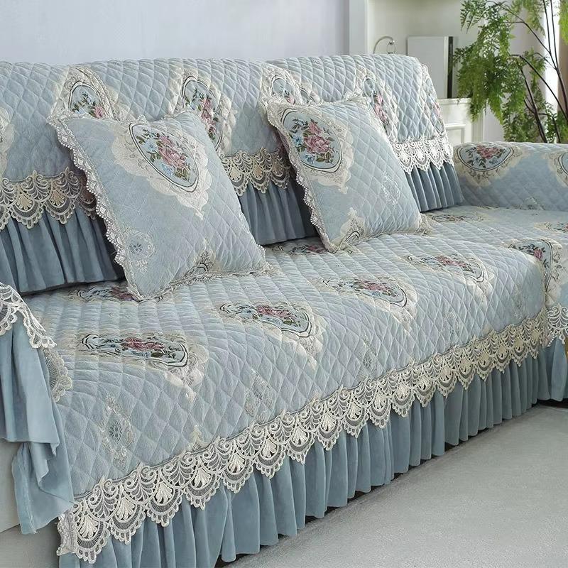 

Комбинированная подушка для дивана Four Seasons, европейский универсальный чехол для дивана, простой и нескользящий высококачественный утолщенный коврик для дивана для гостиной 70*70cm