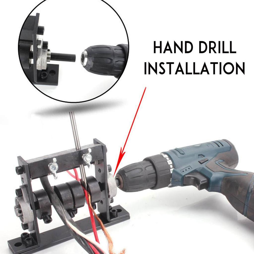 Manuelle tragbare Abisoliermaschine, Schrottkabel-Schälmaschinen, Abisolierzange für 1 – 30 mm, Handwerkzeug, kann mit Handbohrmaschine verbunden werden