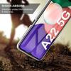 Case - BOOLING - for Samsung Galaxy A22 5G - 360 Double-sided Protection - Shock Resistance - Transparent