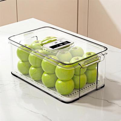Große Kunststoff-Aufbewahrungsboxen für den Kühlschrank (4 Packung)
