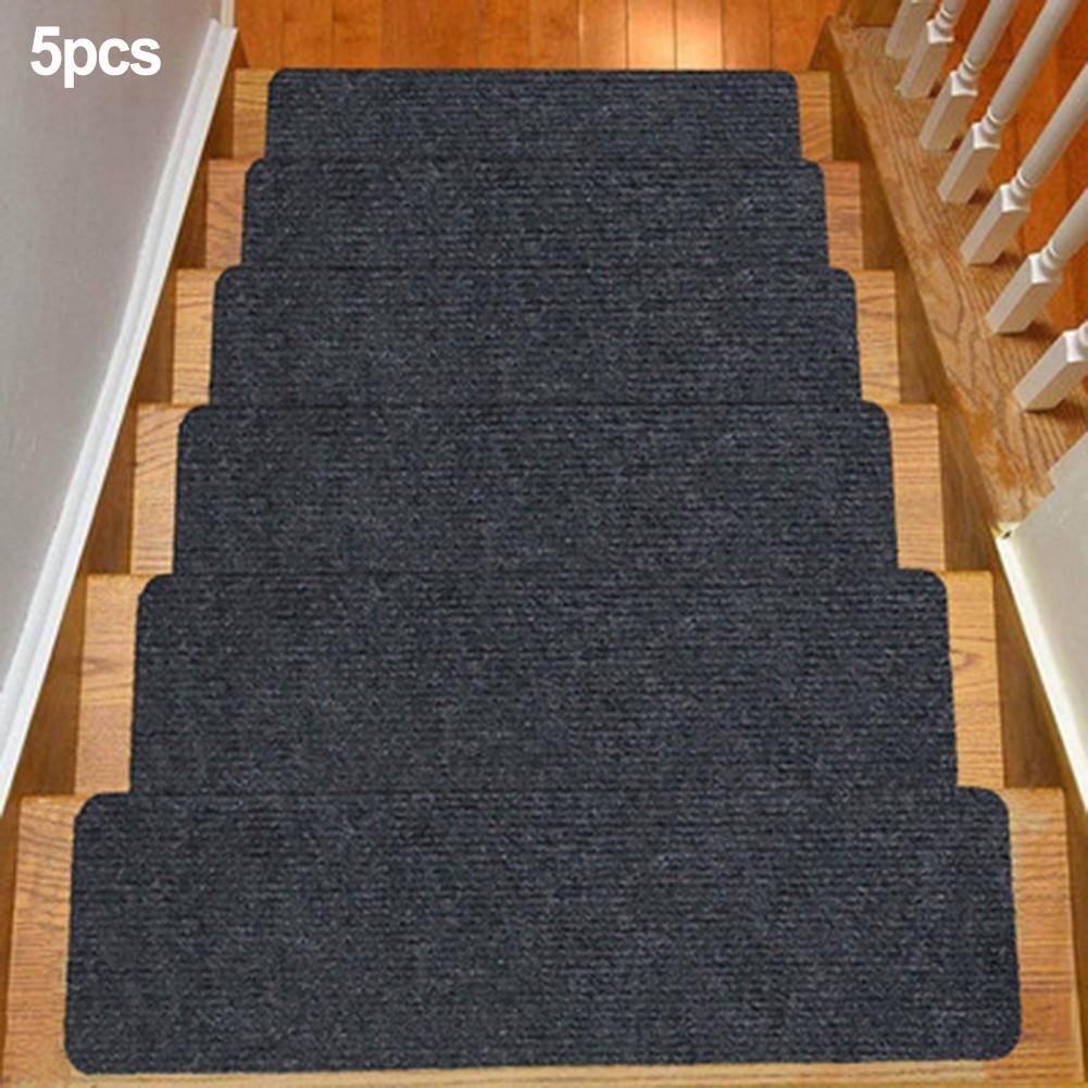 Non-slip Solid Wood Carpet Stair Treads Floor Stair Protectors Device Wash Mat