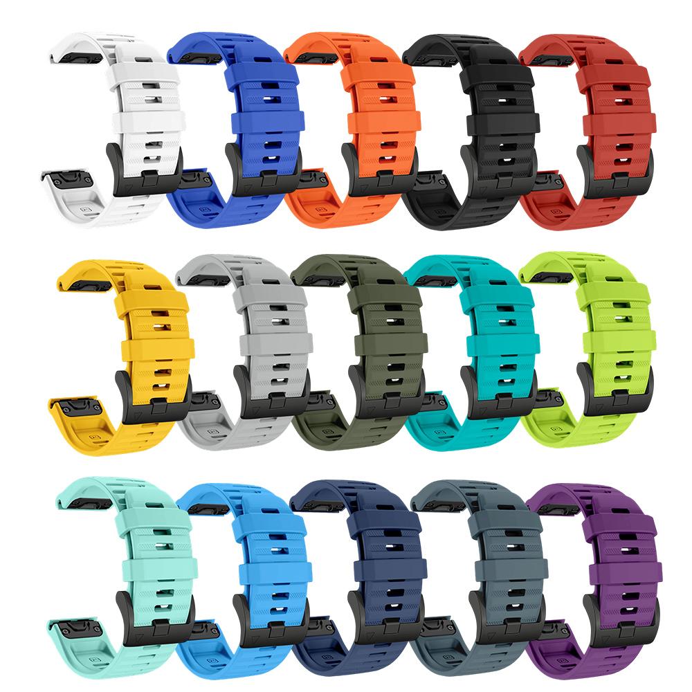 Outdoor Sports Band for Garmin Epix Pro 47mm 51MM Waterproof and Sweatproof Garmin Quick Fit Silicone Band for 22mm 26mm Quick Fit