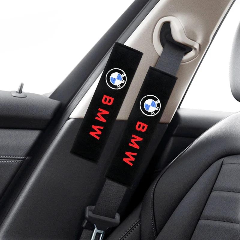 Car Interior Seat Belt Protector Comfortable Breathable Cotton Seat Belt Cover For BMW M POWER X3 X5 X6 E36 E46 E90 E60 E87
