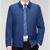 New Men's Jacket Spring and Autumn Jacket Middle-aged High-end Business Casual Jacket Dad Lapel Top