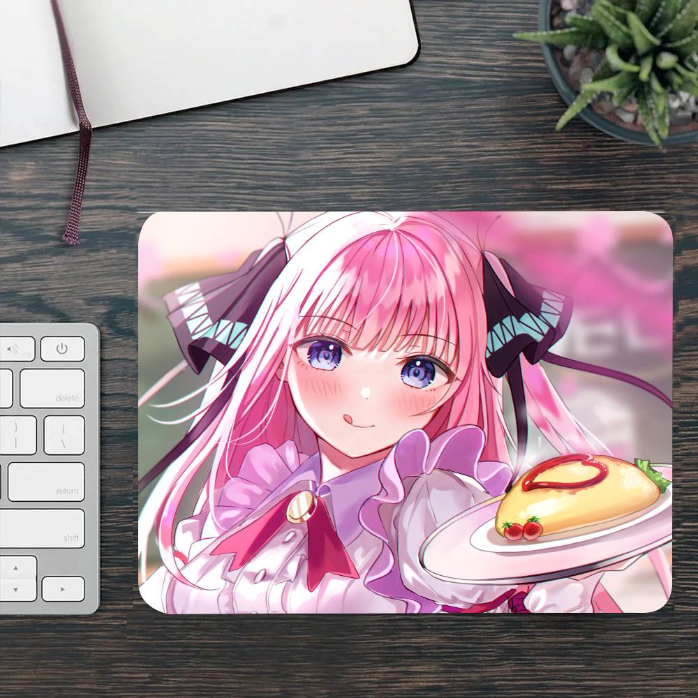 Anime Nakano Nino Mousepad Small LockEdge Mouse Pad For Gamers Computer Desk Pad Rectangular Anti-slip Rubber