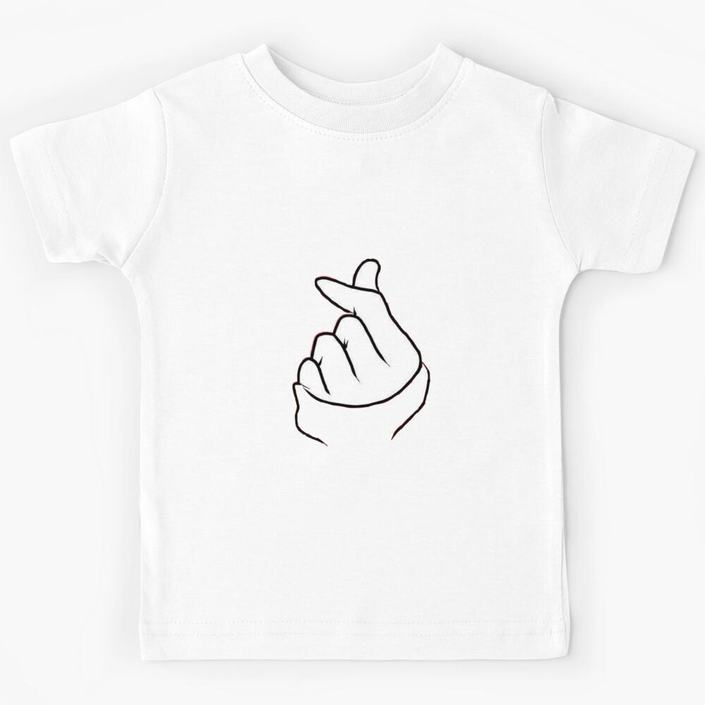 Korean heart, love, for pairs. Kids T-Shirt 140