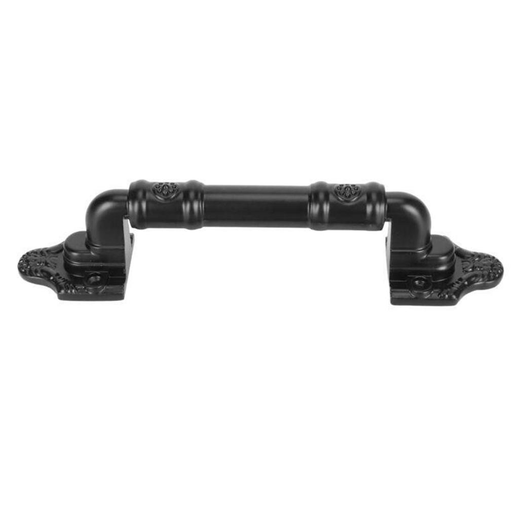 Sliding Door Pull Handle Heavy Duty Black Slotless Metal Pull and Flush Barn Door Handle