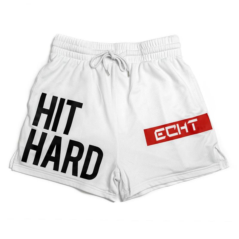 Спортивные шорты мужские летние спортивные шорты для бега сетчатые быстросохнущие тренировочные шорты мужские шорты для бодибилдинга M белый