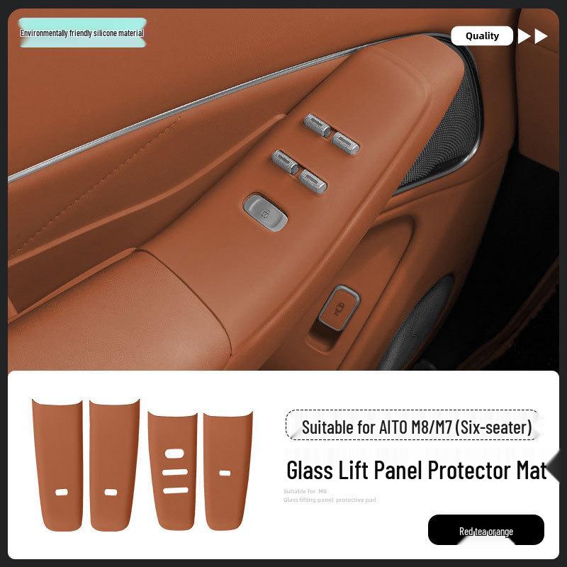 Silicone Keypad Frame Protectors for AITO M7/M8 Car Window Lift Panel (26 Models)