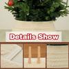 Christmas Tree Skirt Beige Knit Collar Home Party Decor