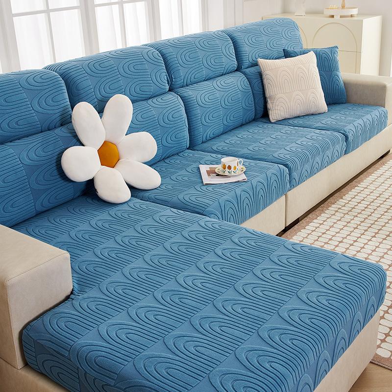 Light Luxury Sofa Cover for All Seasons, Simple Living Room, Modern Non-slip Armrest Cover, Summer Velvet All-inclusive Thickening