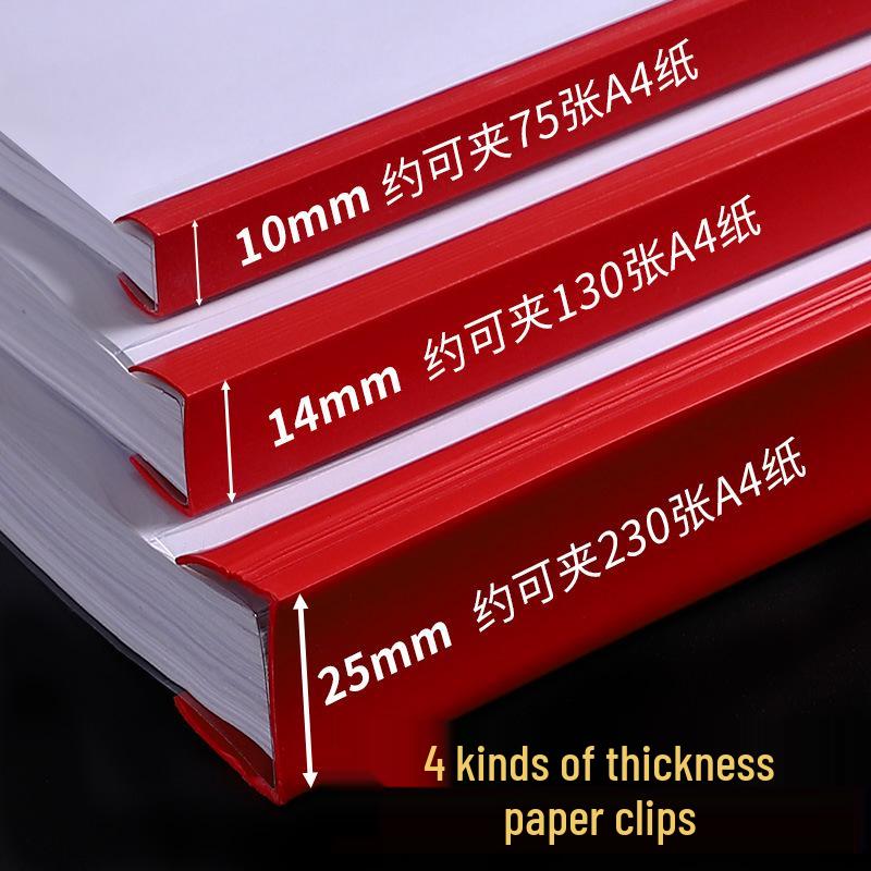 A4 Thickened Transparent Lever Arch File Folder - Multilayer Document Holder for Test Papers