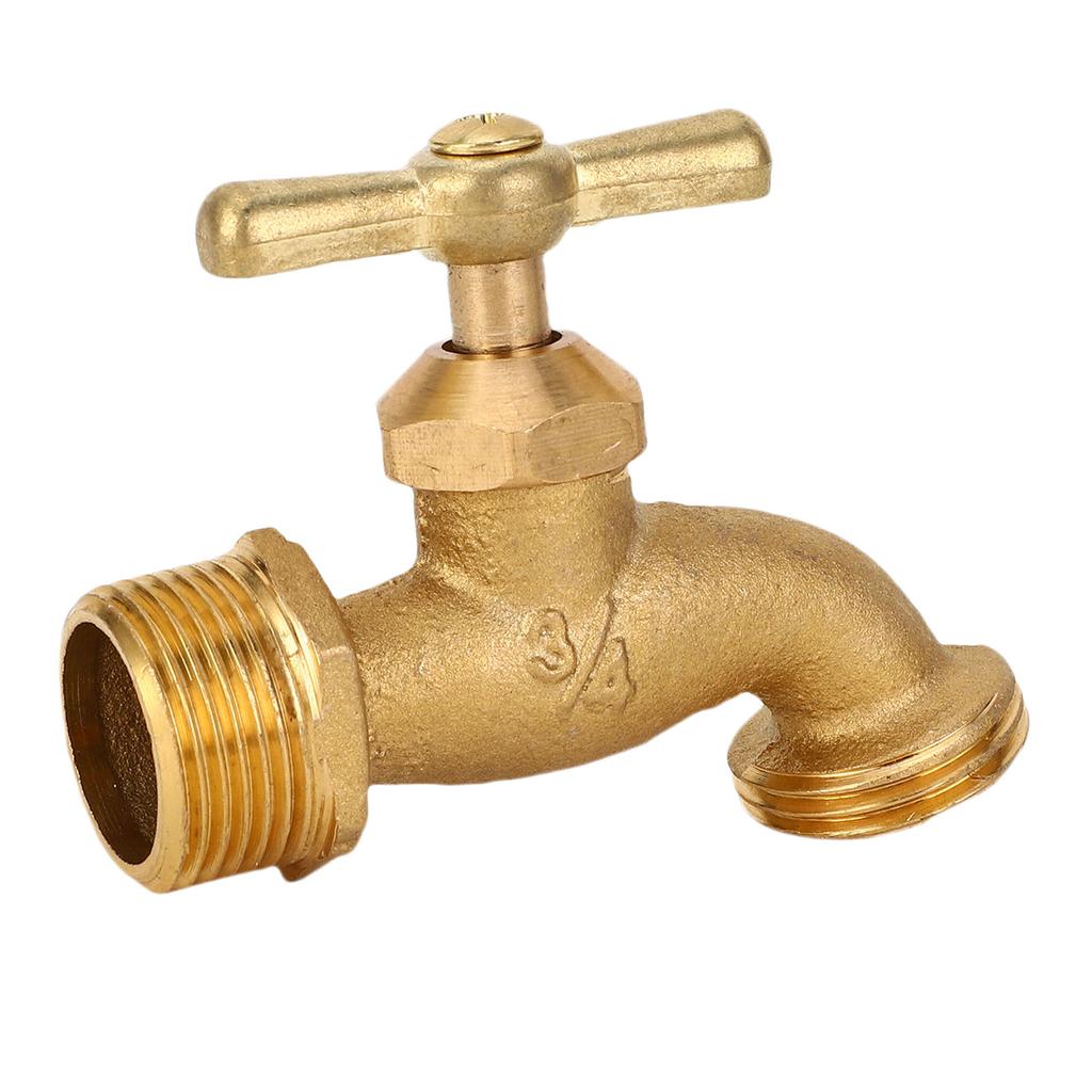 Irrigation Hose Bibb G3 4in Bent Nose Garden Valve Brass Plumbing Fitting for Residential and Commercial Applications