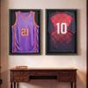Jersey Frame Display Case, 90 X 70 X 4 Cm, Lockable Wooden Sport Jersey Shadow Box with 98% UV Protection PC Panel and Hanger, for Baseball Basketball