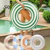 PVC Swim Rings Vintage Striped Swimming Ring Thickened Inflatable Leakproof Men Women Pool Float Tube for Beach Party Child Water