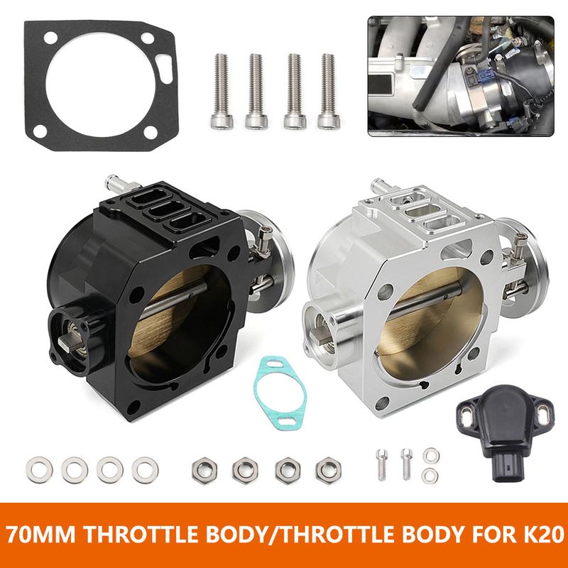 70MM Intake Throttle Body with TPS Throttle Body Position Sensor K-Series K20 K20A For Acura RSX DC5 Honda Civic SI EP3 FG FA