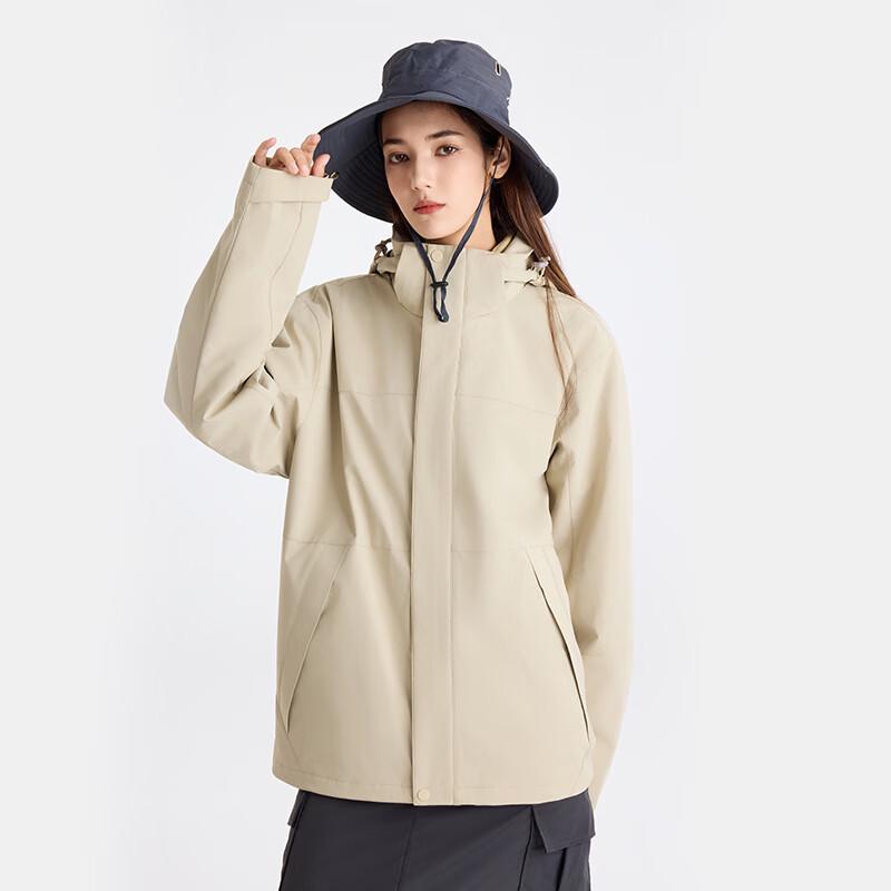 Unisex 3-in-1 Hooded Windbreaker Jacket