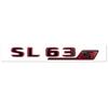 Mercedes Benz arka harf çıkartması C63S GT63S S63LGLE53 SL63S modifikasyonu W205 W206 C190 X290 W167 siyah kırmızı versiyonu için uygundur