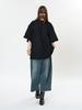 Louvre Spring Oversized Basic Solid Color Drop Shoulder T-shirt for Women