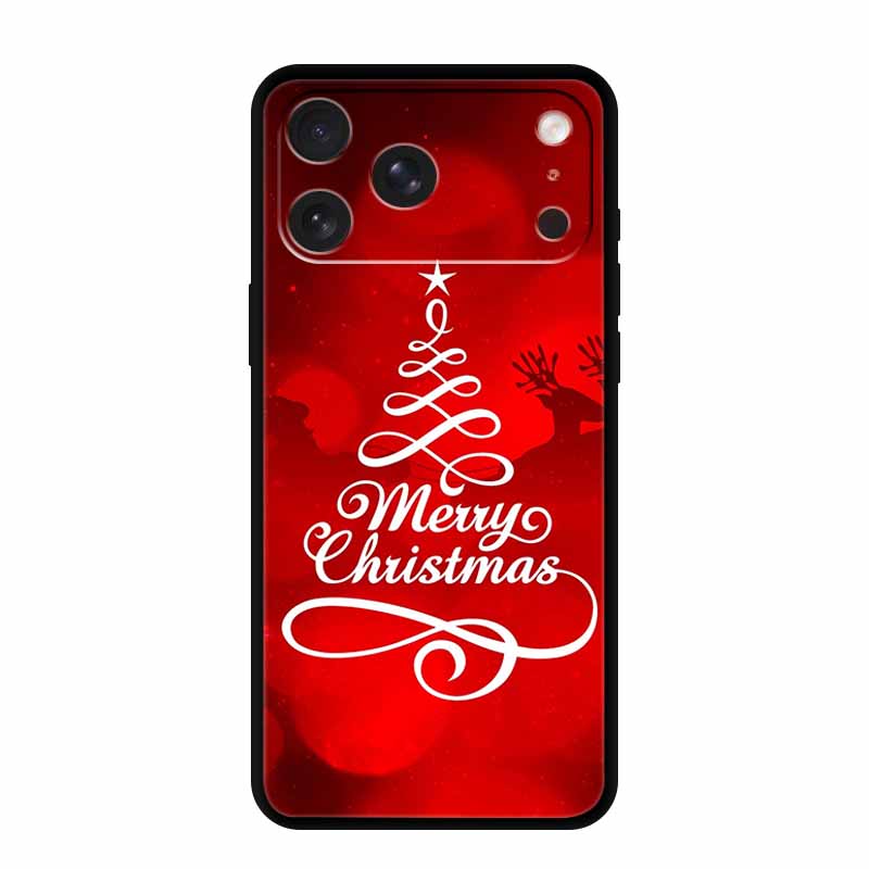 For iPhone 17 Pro Max Cover iPhone17 Pro Back Protective Phone Case For iPhone 17 Air Santa Christmas Soft Silicone TPU Coque