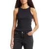 Levis Solid Slim Fit Sleeveless Tank Top Women Tops Black A3381-0001