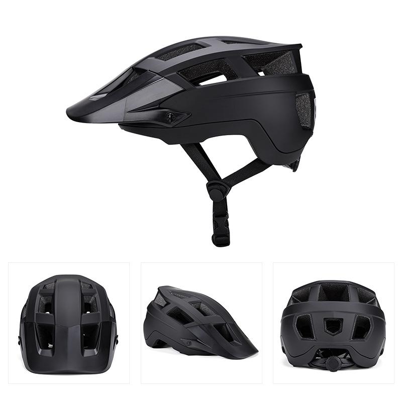 2026 New Cross-Border Unisex Adult Mountain Bike Road Cycling Helmet with Removable Lining Charging Lamp Outdoor Protective Gear