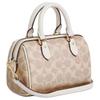 Coach Mini Borsa a Tracolla Rowan Tela Firma Donna Piccola Boston Cuscino Borsa a Mano Tracolla Staccabile Moda Donna Regalo CW329-IMXDM