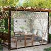 1Pc Tarpaulin Tarp Waterproof Garden Rainproof Clear Polyethylene Decks With Grommets Porches Covers Chicken Coops Camping