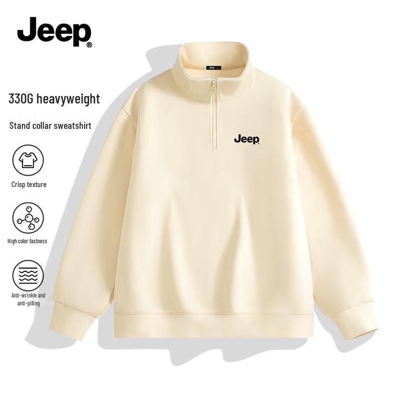 

Jeep Men s Heavyweight Stand Collar Half-Zip Sweatshirt 3XL