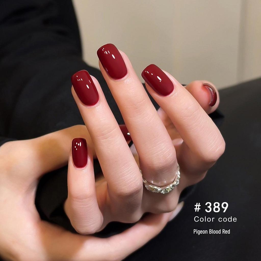 2026 New Year Cherry Wine Red Gel Nail Polish Set - Autumn/Winter Collection for Salons